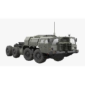 3D Maz 7910 8x8 Truck Green Rigged